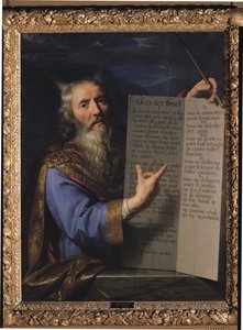 Mózes a törvény tábláival, 1663 alkotó: Philippe de Champaigne