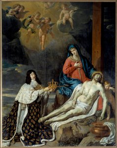 Lajos XIII. fogadalma a Szűznek (a halott Krisztussal). Philippe De Champaigne (1602-1674) festménye alkotó: Philippe de Champaigne