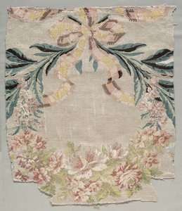 Selyemtöredék, a Le panier fleuri nevű panel része, 1770.