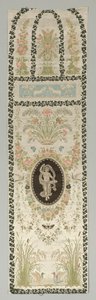 Falburkolat klasszikus figurával, 1700-as évek vége – 1800-as évek eleje.