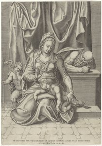 Szent Család Keresztelő Jánossal alkotó: Philippe de Soye
