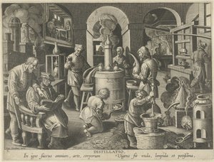Lepárlás Lepárlás (cím a tárgyon) Új találmányok és felfedezések (sorozat címe) Nova Reperta (sorozat címe)