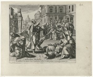 Jónás a Ninive ondergangról hirdet Boetedoening en berouw in het Oude Testament en het Nieuwe Testament (sorozat címe) Az isteni engedékenység és irgalom típusa azok felé, akik teljes szívükből megbánják vétkeikat és Istenhez fordulnak