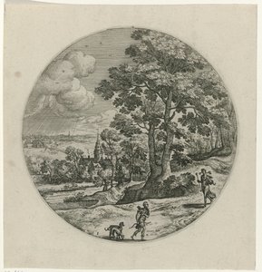 Procris schenkt Cephalus een magische pijl Cephalus en Procris (sorozat címe)