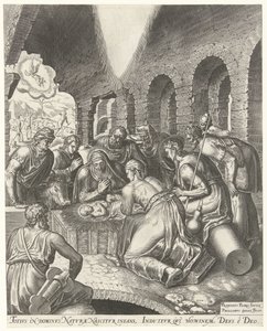A Pásztorok imádata alkotó: Philips Galle