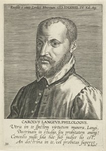 Charles de Langhe portréja alkotó: Philips Galle