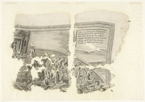 Cebes jelenetének nyomatának jobb felső sarkában Tabula Cebetis Carta Vitae (cím az objektumon) alkotó: Philips Galle