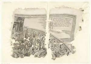 Cebes jelenetének nyomatának jobb felső sarkában Tabula Cebetis Carta Vitae (cím az objektumon) alkotó: Philips Galle