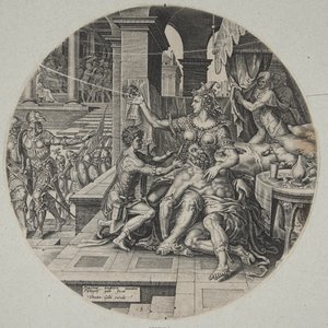 Sámson és Delila alkotó: Philips Galle