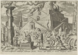Bábel tornya The Days of Doom of the Jewish People (sorozat címe) alkotó: Philips Galle