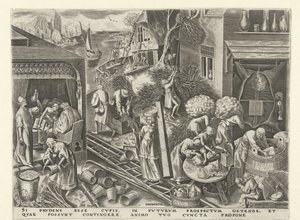 Vigyázat Prudentia (cím a tárgyon) A hét erény (sorozat címe) alkotó: Philips Galle