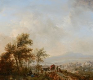 Pihenés a vadászat közben alkotó: Philips Wouwerman