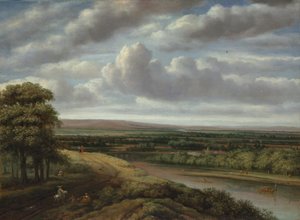 Egy kiterjedt erdős táj, 1670-es évek