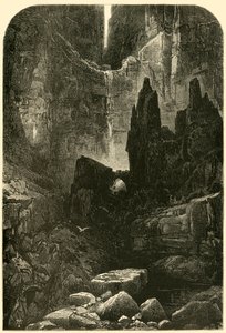 "A Grand Cañon falai", 1874. alkotó: Phineas F. Annin