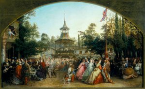 "The Dancing Platform at Cremorne Gardens", 1864. alkotó: Phoebus Levin