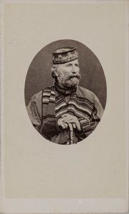 Giuseppe Garibaldi portréja 1807-1882, 1882. alkotó: Photo studio Alessandro Pavia.