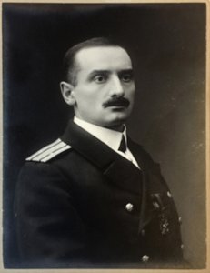 Alexander Kolchak portréja 1874-1920, 1909. alkotó: Photo studio H. Rentz and F.