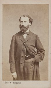 Prosper Pascal zeneszerző portréja 1825-1880, c. 1875. alkotó: Photo studio Legé and Bergeron.