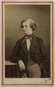 Hector Berlioz zeneszerző portréja 1803-1869, kb. 1860.