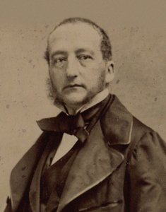 Thalberg Zsigmond zongoraművész és zeneszerző portréja 1812-1871, 1860 körül.