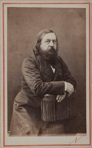 Théophile Gautier költő portréja 1811-1872, 1872.
