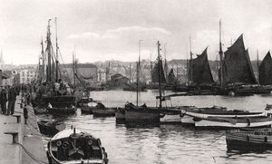 A Barbican, Plymouth, Devon, XX. század eleje.