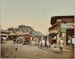 India. Calcutta. Upper Chitpore Road (A), Dr. Kurt Boeck fotója után