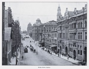 Bridge Street, Sydney (f/w fotó) alkotó: Photographer Australian