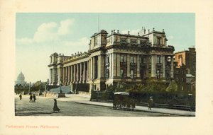 Parlament, Melbourne, Victoria, Ausztrália (fotó)