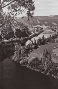 Derwent folyó New Norfolk közelében, Tasmania (f/w fotó) alkotó: Photographer Australian