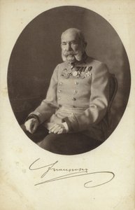 I. Ferenc József osztrák császár (fekete-fehér fotó)