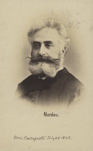 Max Nordau (1849-1923), magyar cionista vezető és író (fekete-fehér fotó)