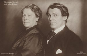 Aleksander Moissi portréja (fekete-fehér fotó) alkotó: Photographer Austrian