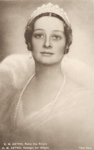 Svéd Astrid, a belgák királynője, a belga III. Lipót hitvese (f/w fotó)