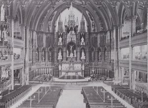 Belső Notre Dame-székesegyház, Montreal (f/w fotó)