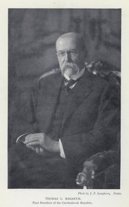 Csehszlovákia: Thomas G Masaryk, a Csehszlovák Köztársaság első elnöke (f/w fotó)