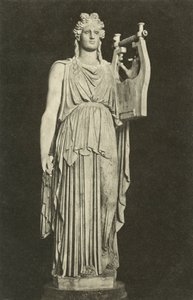 Apollo Barberini, ókori római szobor a müncheni Glyptothek gyűjteményében, Németország (fekete-fehér fotó) alkotó: Photographer German