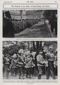 Alfréd, Szász-Coburg és Gotha hercegének, Viktória királynő és Albert herceg második fiának temetése, Coburg, Németország alkotó: Photographer German