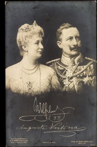 II. Vilmos császár, Auguste Viktoria, Liersch 1250 alkotó: Photographer German