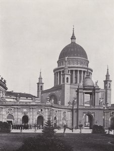 Potsdam, Stadtschloss, Fortunaportal és St Nikolaikirche (f/w fotó) alkotó: Photographer German