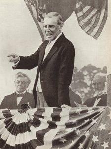 Woodrow Wilson amerikai elnök, a Népszövetség létrehozásának mozgatórugója, akinek ennek ellenére nem sikerült meggyőznie országát, hogy csatlakozzon a szervezethez (f/w fotó) alkotó: Photographer German