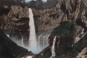 Japán, 1912 körül: Kegon Fall, Nikko (fotó) alkotó: Photographer Japanese