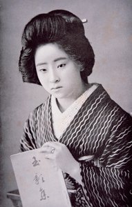 Japán lány, 1910 körül (f/w fotó)
