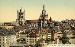 Lausanne-i katedrális (színes fotó)