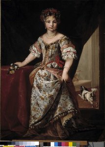 Hercegnő portréja (olaj, vászon) alkotó: Pier Francesco Cittidani