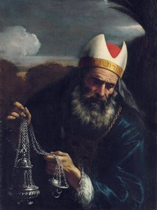 Áron, az izraeliták főpapja, kezében tömjénezővel
