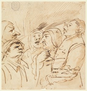 Öt groteszk figura alkotó: Pier Francesco Mola