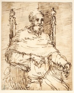 II. Julius pápa portréja, Rafael után alkotó: Pier Francesco Mola