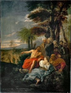 Saint Jean-Baptist prechant dans le desert - Keresztelő Szent János prédikál a pusztában ... alkotó: Pier Francesco Mola
