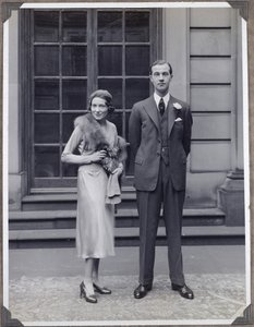 Lord Charles Cavendish és Adele Astaire az esküvőjük napján